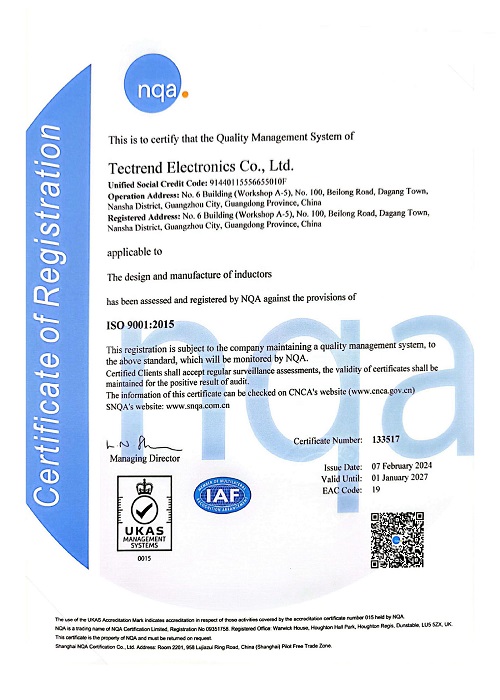 ISO9001certification 2024-2027